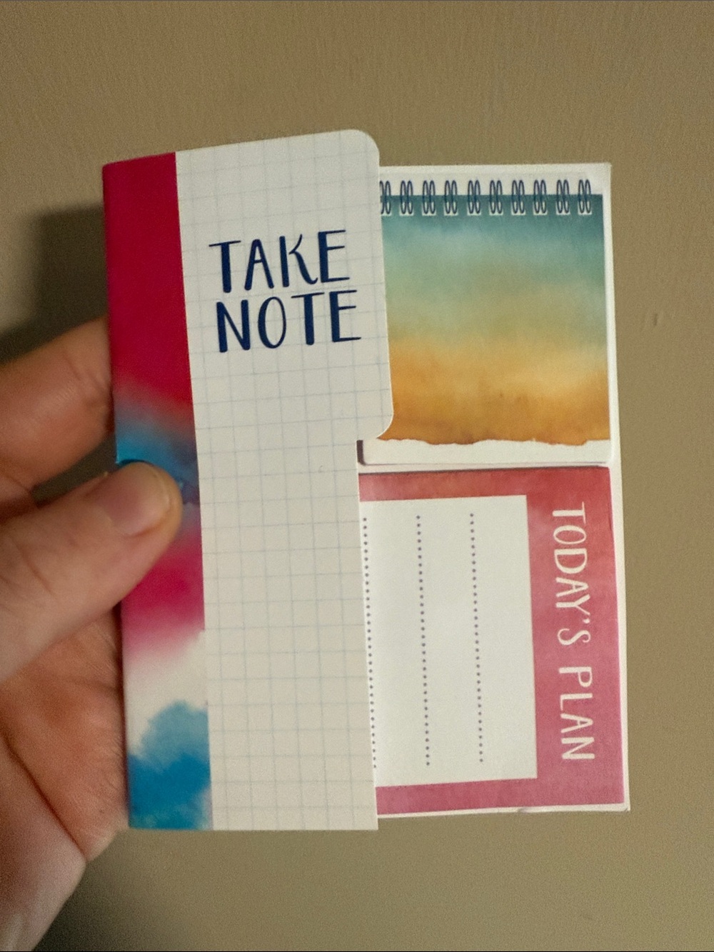 Multicolor "Today's Plan" Desk Sticky Note Set - Picture 2 of 6